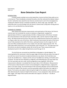 Bone Detective Case Report