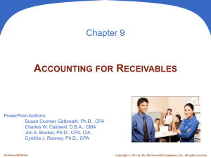accounting for receivables - McGraw Hill Higher Education