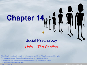 Chapter 14 - GGHS Psychology