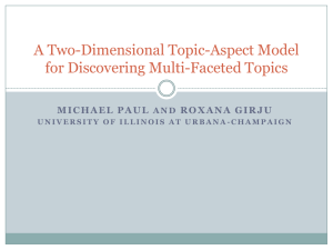 A Two-Dimensional Topic-Aspect Model for Discovering Multi