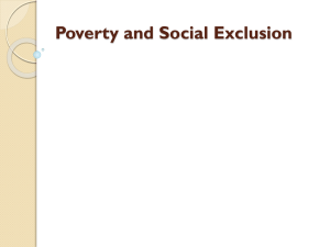 Poverty and Social Exclusion