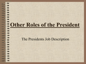 Other Roles of the President
