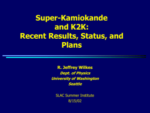Super-Kamiokande: Neutrino Oscillations Analysis