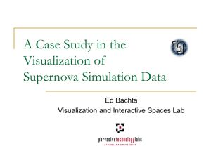 A case study in Supernovae Simulation Data