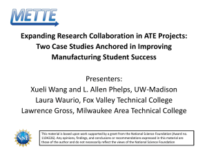 Expanding Research Collaboration in ATE Projects: Two