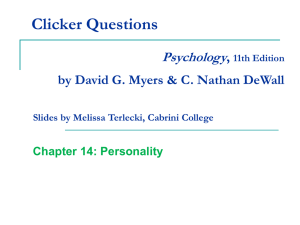 Personality Chapter 14 PowerPoint