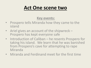 Act One scene two – 1