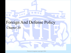 Foreign And Defense Policy
