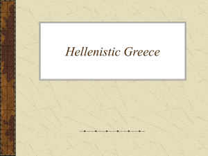 Chapter 5, Hellenistic Greece