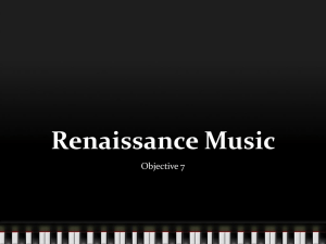 Renaissance Music PPT