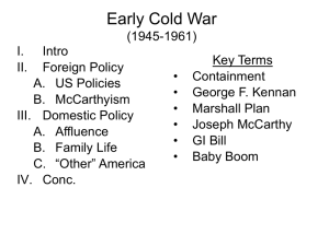 Early Cold War - West Shore Community College
