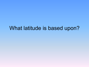 What latitude and longitude are based upon?