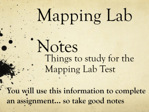 Mapping Lab Notes