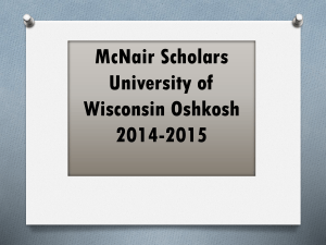 2014-2015 powerpoint - University of Wisconsin Oshkosh