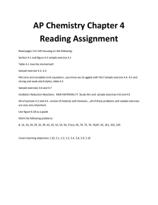 Chapter 4 Reading and Problem Set