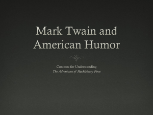 Mark Twain and Humor