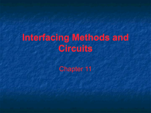 PowerPoint Presentation - Interfacing Methods and Circuits