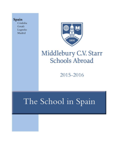 2015-2016 School in Spain Handbook