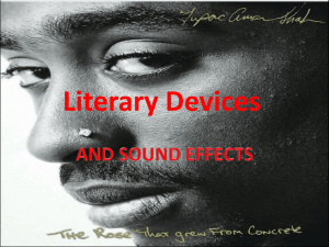 Poetry Terms & Sound Effects