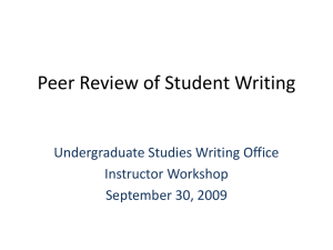 Designing Writing Assignments - The University of Texas at Austin