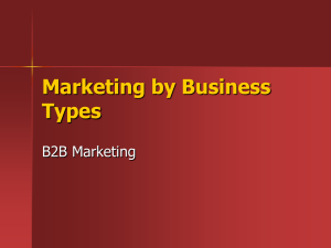 Marketing by Business Types
