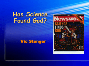 Has Science Found God? - University of Colorado Boulder