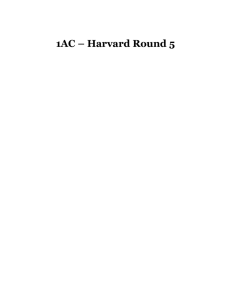 1AC – Harvard Round 5 - openCaselist 2013-2014