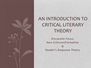 Introduction to Literary Theory