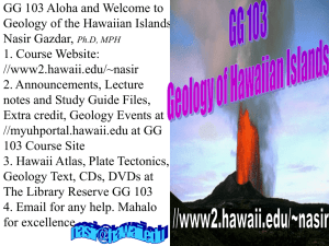 Geology - University of Hawaii