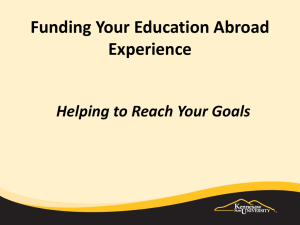 Funding Your Education Abroad Experience
