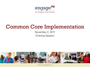NYSED Common Core Implementation
