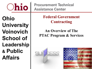 Ohio PTAC Presentation - SMPS 3-19-2014