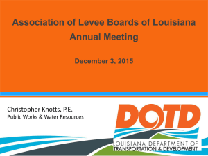 Chris Knotts Speaker Session - Association of Levee Boards of