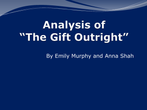 Analysis of *The Gift Outright