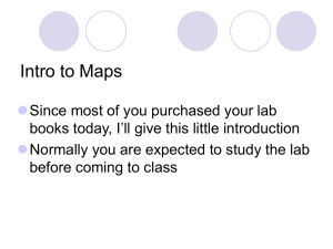 Lab 3 Intro to Maps basics
