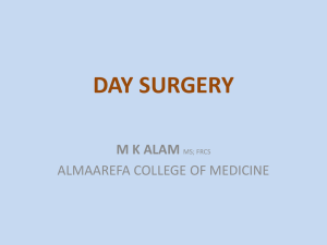 day surgery - mcststudent