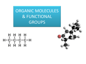 Functional Groups and Organic Molecules