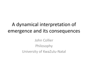 A dynamical interpretation of emergence and its consequences