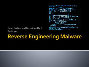 Reverse Engineering Malware