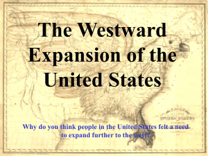 Manifest destiny idea that the United States was ordained to expand