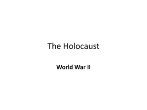 The Holocaust - rmsibsarahhunt