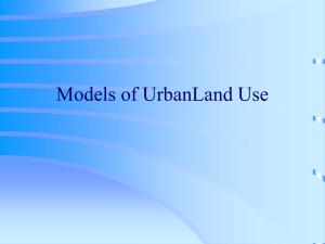 Models of Urban Land Use (North America, Europe, Latin America