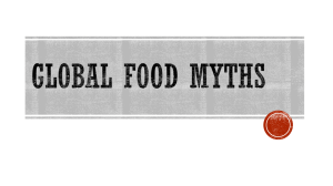 Hunger Myths power point - AP Human Geography with Mrs