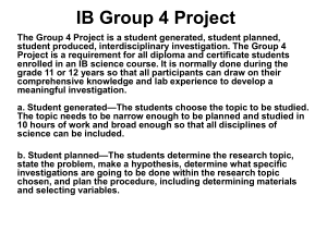 OIS IB Group 4 Project