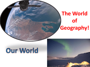 The World of Geography!