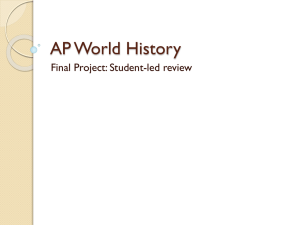 AP World History - Bibb County Schools