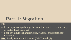 Unit II Migration