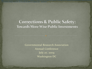Corrections & Public Safety - Governmental Research Association