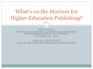 What's on the Horizon for Higher Education Publishing?