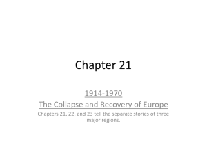 Chapter 21 World War I and II